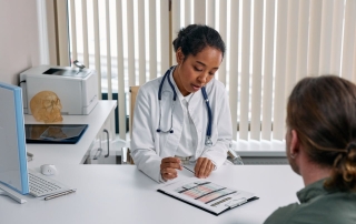 Patient consultation with doctor